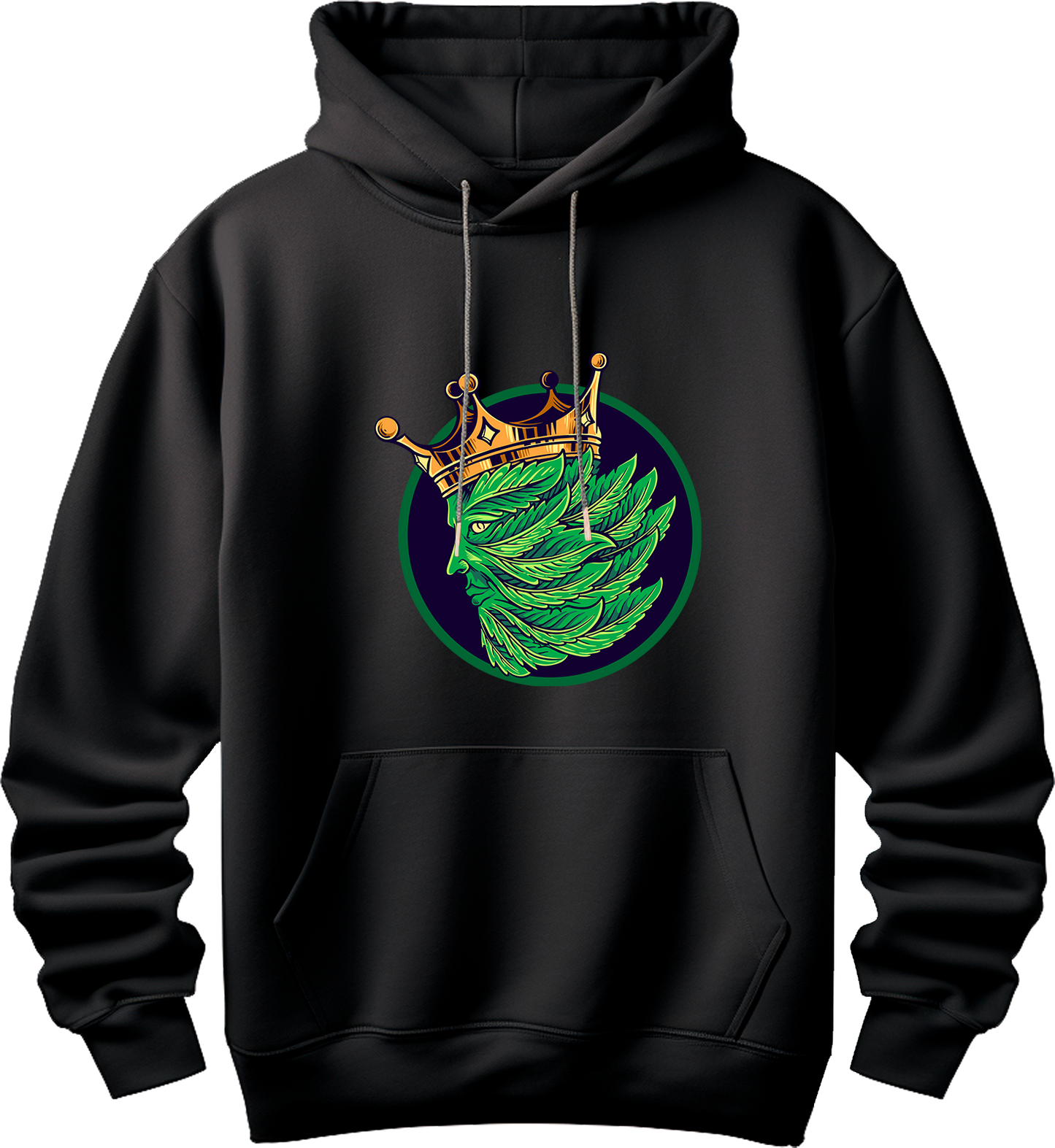 Sudadera negra weed royal