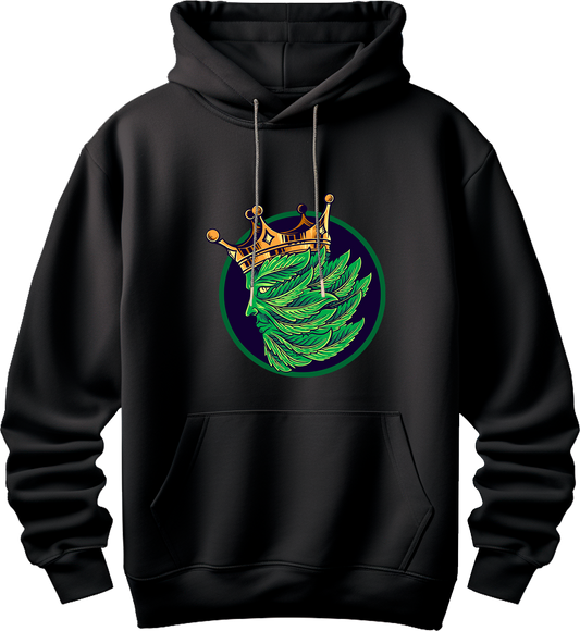 Sudadera negra weed royal