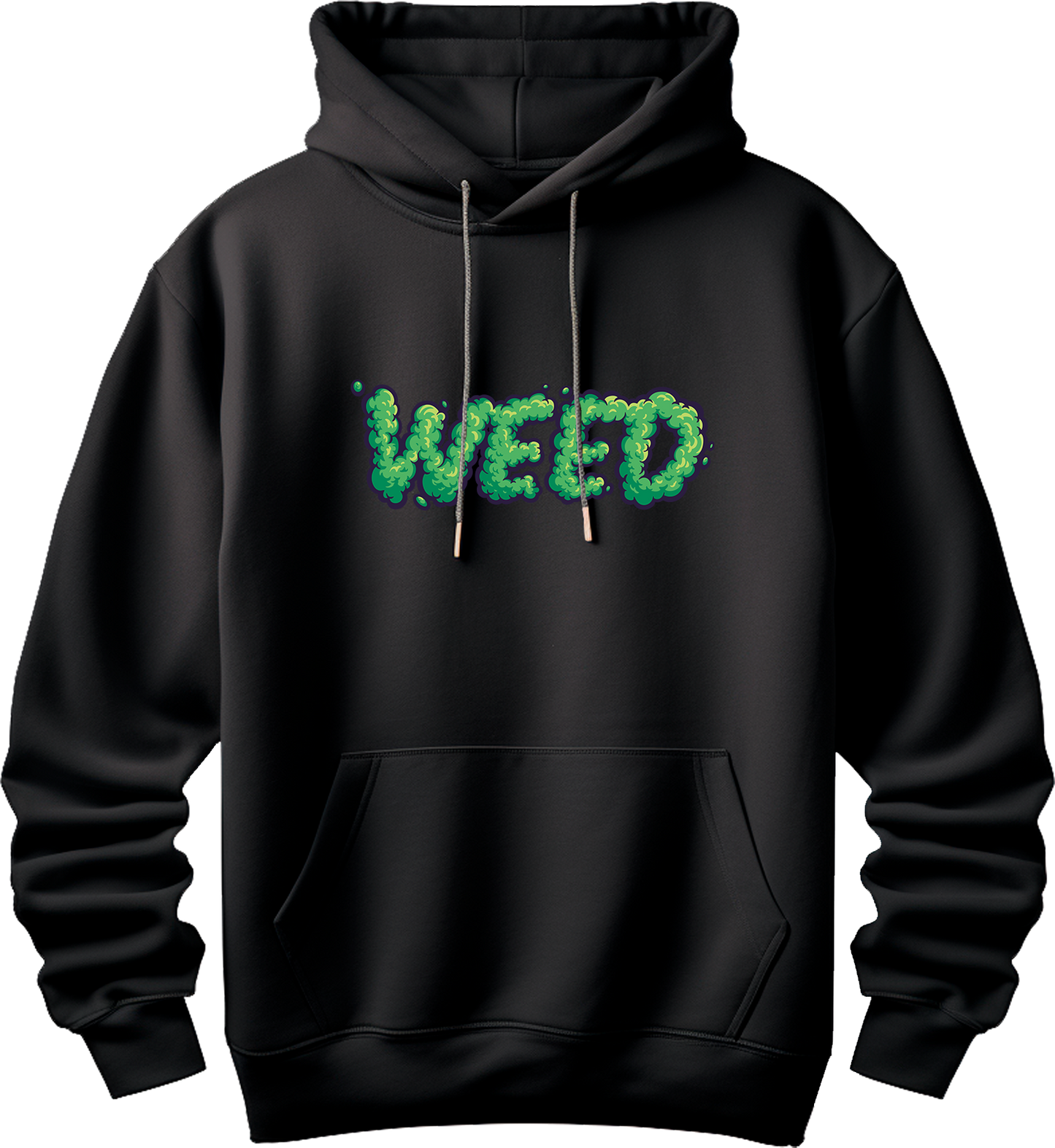 Sudadera negra Weed