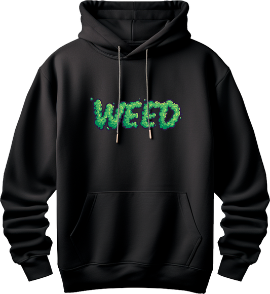 Sudadera negra Weed