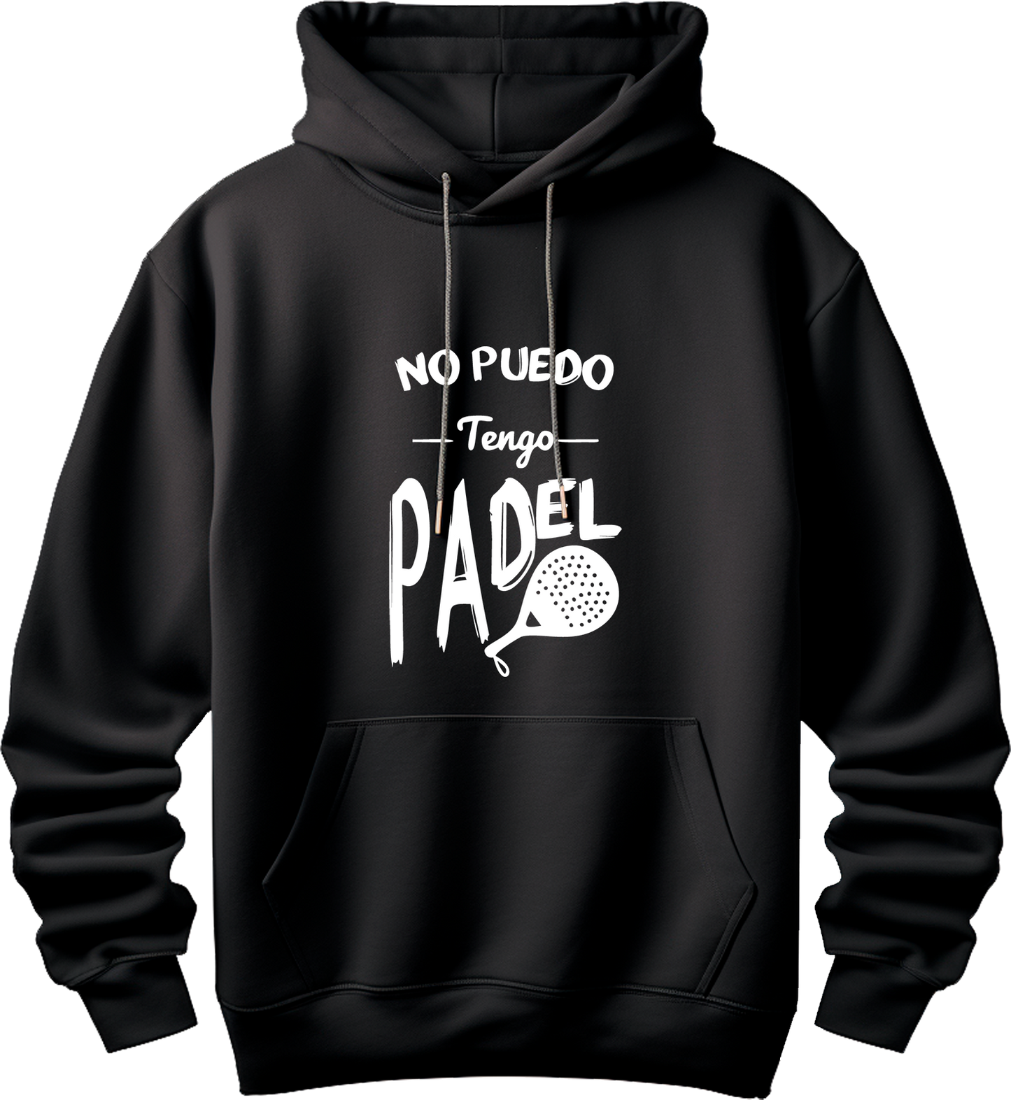 Sudadera negra para jugadores de padel