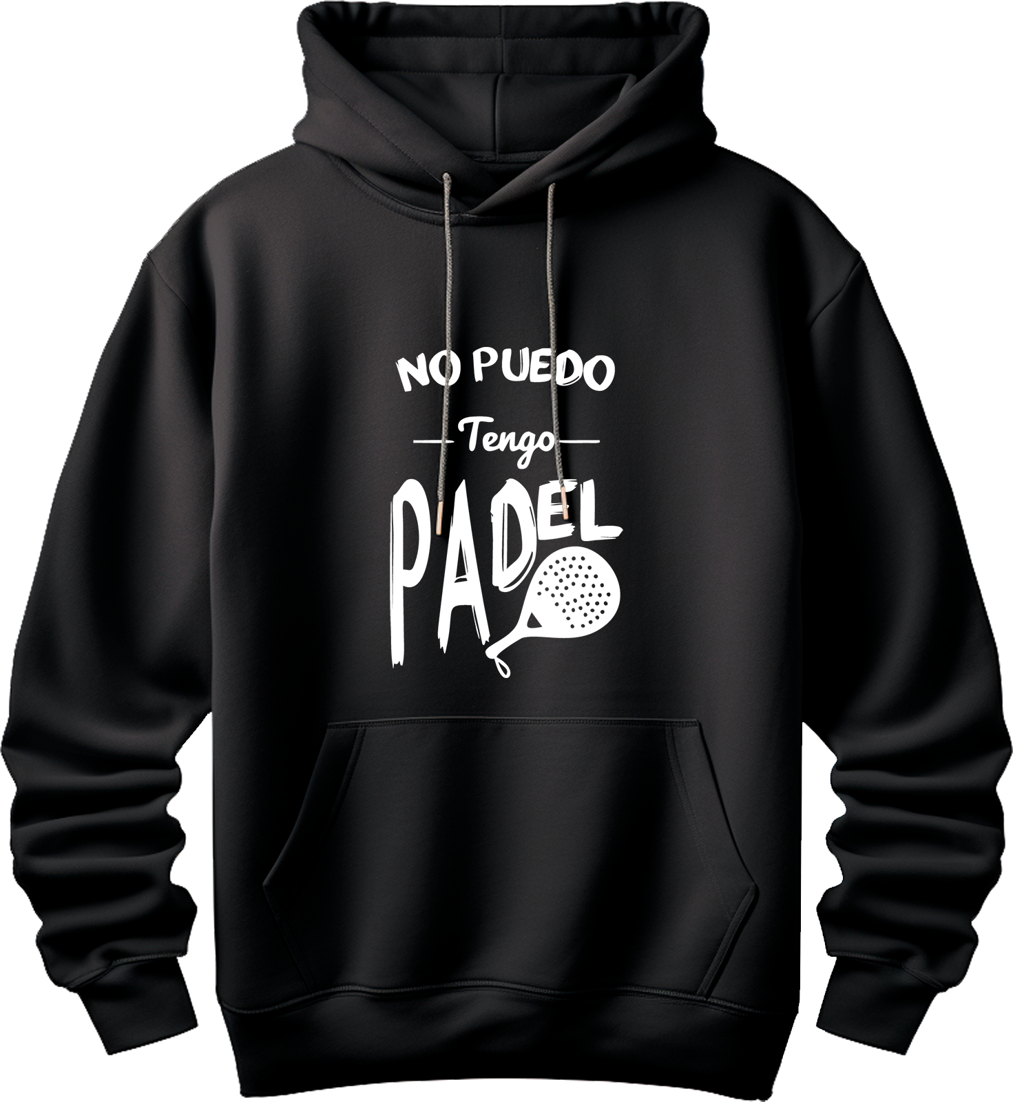 Sudadera negra para jugadores de padel