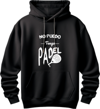 Sudadera negra para jugadores de padel